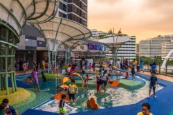 <a href="https://landscapearchitecturebuilt.com/staging/waterway-point-happy-park">Waterway point - Happy Park</a>, <br>Singapore