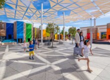 <a href="https://landscapearchitecturebuilt.com/staging/play-land-at-serravalle-designer-outlet">Play Land at Serravalle Designer Outlet</a>, <br>Serravalle Scrivia, Italy An image of landscape architecture project Play Land at Serravalle Designer Outlet, by design firm Carve, in Serravalle Scrivia, Italy.