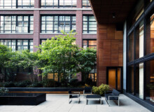 <a href="https://landscapearchitecturebuilt.com/staging/150-charles">150 Charles</a>, <br>New York, NY, USA An image of a landscape architecture project in New York, showing