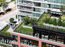 <a href="https://landscapearchitecturebuilt.com/staging/150-charles">150 Charles</a>, <br>New York, NY, USA An image of a landscape architecture project in New York, showing