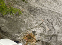 <a href="https://landscapearchitecturebuilt.com/staging/keene-state-college">Keene State College: Natural Science Center Courtyard</a>, <br>Keene, NH, USA An image of a landscape architecture project at Keene State College, showing a close up of a boulder