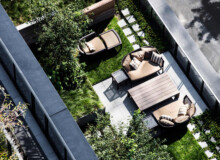 <a href="https://landscapearchitecturebuilt.com/staging/150-charles">150 Charles</a>, <br>New York, NY, USA An image of a landscape architecture project in New York, showing