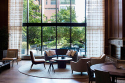 <a href="https://landscapearchitecturebuilt.com/staging/150-charles">150 Charles</a>, <br>New York, NY, USA An image of a landscape architecture project in New York, showing