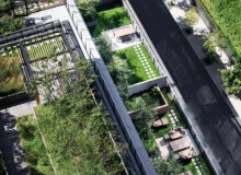 <a href="https://landscapearchitecturebuilt.com/staging/150-charles">150 Charles</a>, <br>New York, NY, USA An image of a landscape architecture project in New York, showing