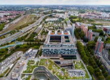 <a href="https://landscapearchitecturebuilt.com/staging/biotope">Biotope</a>, <br>Lille, France An image of landscape architecture project Biotope, by design firm Henning Larsen, in Lille, France.