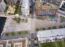 <a href="https://landscapearchitecturebuilt.com/staging/offenbach-harbour">Offenbach Harbour</a>, <br>Offenbach, Germany An image of landscape architecture project Offenbach Harbour, by design firm Henning Larsen, in Offenbach, Germany.