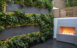 <a href="https://landscapearchitecturebuilt.com/staging/belgravia-green-wall">Belgravia Green Wall: A Biodiverse Tapestry</a>, <br>London, UK An image of landscape architecture project Belgravia Green Wall: A Biodiverse Tapestry, by design firm Mylandscapes, in London, UK. Showing a green wall