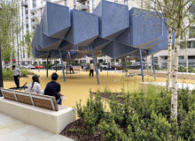 <a href="https://landscapearchitecturebuilt.com/staging/plot-5">East Village - Plot 5 play space</a>, <br>London, UK