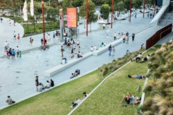 <a href="https://landscapearchitecturebuilt.com/darling-harbour-public-realm">Darling Harbour Public Realm</a>, <br>Sydney, Australia