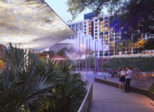 <a href="https://landscapearchitecturebuilt.com/fareground-at-one-eleven">Fareground at One Eleven</a>, <br>Austin, TX, USA