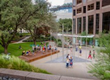 <a href="https://landscapearchitecturebuilt.com/fareground-at-one-eleven">Fareground at One Eleven</a>, <br>Austin, TX, USA