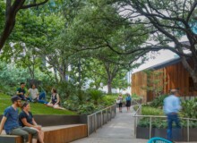 <a href="https://landscapearchitecturebuilt.com/fareground-at-one-eleven">Fareground at One Eleven</a>, <br>Austin, TX, USA