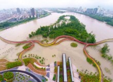 <a href="https://landscapearchitecturebuilt.com/yanweizhou-park">Yanweizhou Park </a>, <br>Jinhua, Zhejiang Province, China