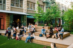 <a href="https://landscapearchitecturebuilt.com/industry-city-courtyard-5-6">Industry City Courtyard 5-6</a>, <br>Sunset Park, Brooklyn, NY, USA