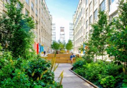 <a href="https://landscapearchitecturebuilt.com/industry-city-courtyard-5-6">Industry City Courtyard 5-6</a>, <br>Sunset Park, Brooklyn, NY, USA