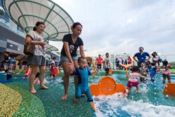 <a href="https://landscapearchitecturebuilt.com/waterway-point-happy-park">Waterway point - Happy Park</a>, <br>Singapore