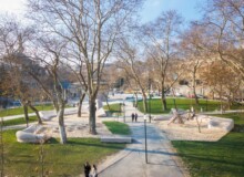 <a href="https://landscapearchitecturebuilt.com/tophane-park-playground">Tophane Park Playground</a>, <br>Istanbul, Turkey An image of landscape architecture project Tophane Park Playground, by design firm Carve, in Istanbul, Turkey.