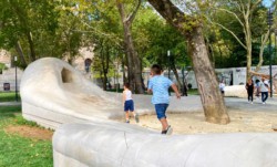 <a href="https://landscapearchitecturebuilt.com/tophane-park-playground">Tophane Park Playground</a>, <br>Istanbul, Turkey An image of landscape architecture project Tophane Park Playground, by design firm Carve, in Istanbul, Turkey.