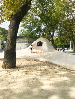 <a href="https://landscapearchitecturebuilt.com/tophane-park-playground">Tophane Park Playground</a>, <br>Istanbul, Turkey An image of landscape architecture project Tophane Park Playground, by design firm Carve, in Istanbul, Turkey.