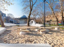 <a href="https://landscapearchitecturebuilt.com/tophane-park-playground">Tophane Park Playground</a>, <br>Istanbul, Turkey An image of landscape architecture project Tophane Park Playground, by design firm Carve, in Istanbul, Turkey.