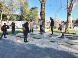<a href="https://landscapearchitecturebuilt.com/tophane-park-playground">Tophane Park Playground</a>, <br>Istanbul, Turkey An image of landscape architecture project Tophane Park Playground, by design firm Carve, in Istanbul, Turkey.