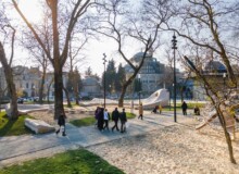 <a href="https://landscapearchitecturebuilt.com/tophane-park-playground">Tophane Park Playground</a>, <br>Istanbul, Turkey An image of landscape architecture project Tophane Park Playground, by design firm Carve, in Istanbul, Turkey.