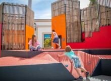 <a href="https://landscapearchitecturebuilt.com/play-land-at-serravalle-designer-outlet">Play Land at Serravalle Designer Outlet</a>, <br>Serravalle Scrivia, Italy An image of landscape architecture project Play Land at Serravalle Designer Outlet, by design firm Carve, in Serravalle Scrivia, Italy.