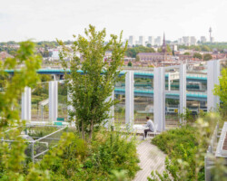 <a href="https://landscapearchitecturebuilt.com/biotope">Biotope</a>, <br>Lille, France An image of landscape architecture project Biotope, by design firm Henning Larsen, in Lille, France.