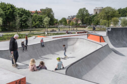 <a href="https://landscapearchitecturebuilt.com/jordal-sports-park ">Jordal Sports Park</a>, <br>Oslo, Norway A photo of landscape architecture project Jordal Sports Park in Oslo, by design firm Henning Larsen