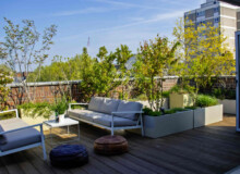 <a href="https://landscapearchitecturebuilt.com/holborn-natural-roof-garden-oasis">Holborn Natural Roof Garden Oasis</a>, <br>London, UK An image of landscape architecture project Holborn Natural Roof Garden Oasis, by design firm Mylandscapes, in London, UK. Showing roof gardens with furniture and planting