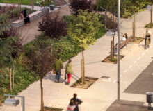 <a href="https://landscapearchitecturebuilt.com/eix-de-la-via">Eix de la via</a>, <br>Barcelona, Spain