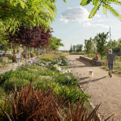 <a href="https://landscapearchitecturebuilt.com/eix-de-la-via">Eix de la via</a>, <br>Barcelona, Spain