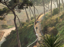 <a href="https://landscapearchitecturebuilt.com/pedestrian-connection-barcelona-montcada">Pedestrian Connection between Barcelona and Montcada i Reixac</a>, <br>Barcelona, Spain